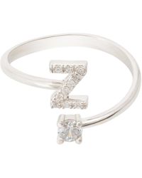 LÁTELITA London - Initial Ring Z - Lyst