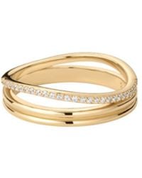 Vanhi - Noor Pavé Triple Band Ring - Lyst