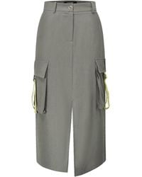 Smart and Joy - Midi Cargo Skirt With Flap Pockets - Lyst