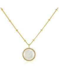 Auree - Barcelona June Birthstone Necklace Moonstone - Lyst