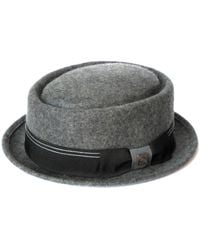Dasmarca Hats - Quintin Granite Felt Oval Crown Porkpie Hat - Lyst