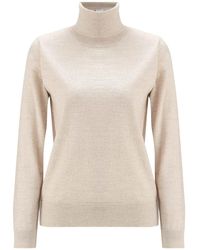 Peraluna - Neutrals Valeria Fine Turtleneck Pullover - Lyst