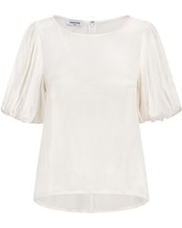 Femponiq - Puff Sleeve Cupro Blouse - Lyst