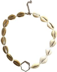 Milchee - Cowrie Shell Choker Hexagon - Lyst