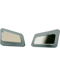 Laura Daili - Neutrals Mirror Light Layered Earrings - Lyst