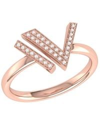 LMJ Visionary Ring In 14 Kt Rose Gold Vermeil On Sterling Silver - Metallic