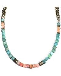 Rachel Nathan - Amazonite & Peruvian Opal Necklace - Lyst