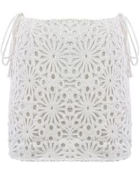 Amy Lynn - Bonnie Crochet Mini Skirt - Lyst