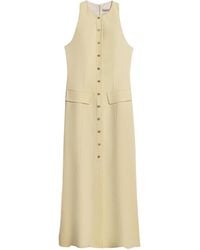 Nocturne - Sleeveless Button-Front Midi Dress - Lyst