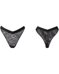 Bott Lingerie - Soft Lace Tanga Brief La Teuf - Lyst