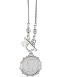 Von Treskow - Box Chain Shilling Necklace - Lyst