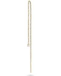 Zohreh - Neutrals Diamond Threader Stud Earring 9K - Lyst