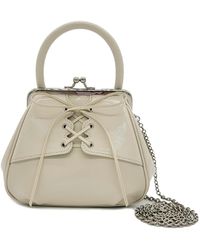 orYANY - Neutrals Lace Up Mini Tote - Lyst