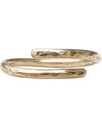 Kiri & Belle - Adjustable Hammered Filled Ring - Lyst