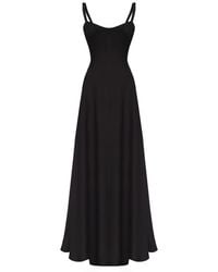 Sanctumum - Nora Strap Maxi Dress With Open Back - Lyst