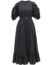 Smart and Joy - Trapeze Dress With Puffed Sleeves - Lyst