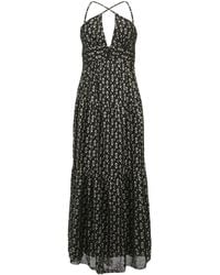Smart and Joy - Tiered Panels Backless Strappy Maxi Dress - Lyst