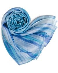 Silk and Bears - Ocean Brushstroke Silk Scarf – Hand-Dyed Mulberry Silk Shawl, Beach & Resort Wrap - Lyst
