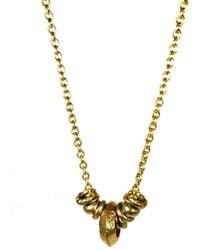 Rachel Nathan - Neutrals Wander Rings Necklace - Lyst