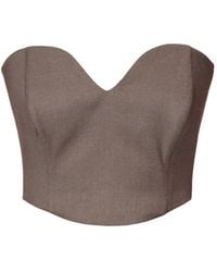 AGGI by HALEWSKI - Lara Melange Corset - Lyst