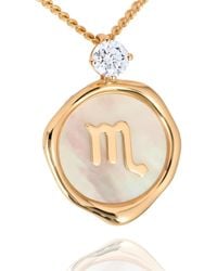 Hinch & Liu - Scorpio Zodiac Necklace - Lyst