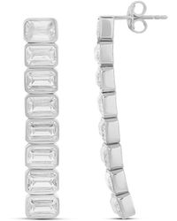 SHYMI - Emerald Bezel-Set Drop Earrings - Lyst