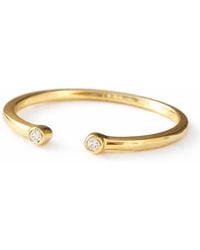 VicStoneNYC Fine Jewelry - Lumière Cuff Ring – Lab Diamond Open Ring - Lyst