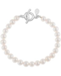 Dower & Hall - Luna Pearl Bracelet - Lyst