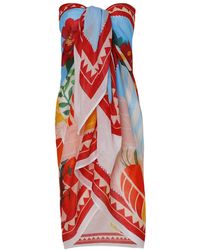 DHARA SHETH DUBAI - Mediterranean Picnic Resort Tube-Style Sarong - Lyst