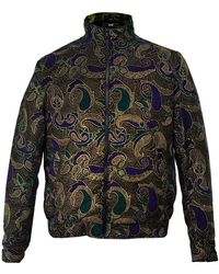 DAVID WEJ - Kensington Handmade Paisley Embroidery Jacket – Purple & Green - Lyst