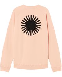 Thinking Mu - Pink Sweatshirt Sol Black - Lyst
