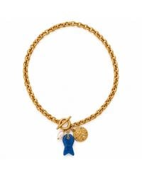 Lalinde - Capri Fish Charm Necklace - Lyst