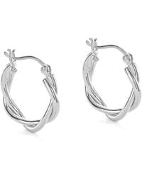 Cote Cache - Relaxed Braid Hoop Earrings - Lyst