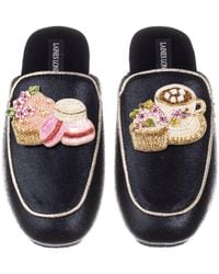 Laines London - Classic Mules With Macaroon Brooches - Lyst