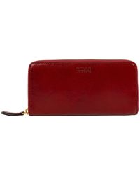Time Resistance - Leather Continental Wallet - Lyst