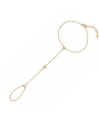 Spero London - Sterling Simple Jewelled Hand Chain Ring - Lyst