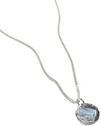 Muru - Mini March Birthstone Necklace - Lyst