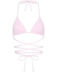 Pianella's - Soulmate Wrap-Around Triangle Bikini Top – Light - Lyst