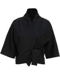 MOE - Charcoal Wool Vest Jacket - Lyst