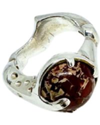 Tg-Jewellery by Tamara Gervasio - The Sculpture Sterling Ring With Jasper - Lyst