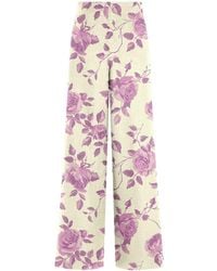 Aloha From Deer - Neutrals Rosy Tint Long Loose Pants - Lyst