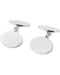 Auree - Albemarle Sterling Oval Cufflinks - Lyst