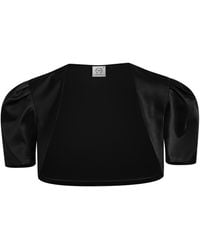 Why Mary - Victoria Satin Bolero Jacket - Lyst