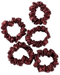 Soft Strokes Silk - Pure Mulberry Silk Mini Scrunchie Set Of Five - Lyst