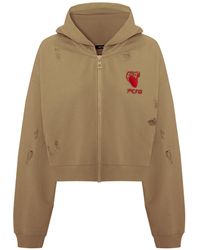 Pcfg - Destroyed Zip Up Hoodie - Lyst