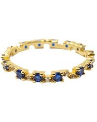 NASI SILVER - Nobody's Perfect Eternity Ring- Spinel & Topaz - Lyst