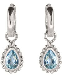 Charlotte's Web Jewellery - November Birthstone Sterling Huggie Hoops - Lyst