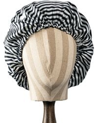 Soft Strokes Silk - Pure Mulberry Silk Double Layer Bonnet Film Noir - Lyst