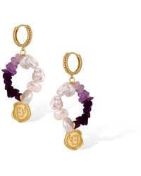 Retro Chic - Crystal Mermaid Earrings - Lyst