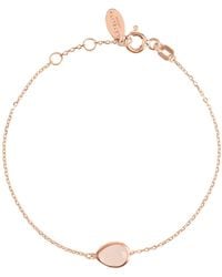 LÁTELITA London - Pisa Mini Teardrop Bracelet Rosegold Rose Quartz - Lyst